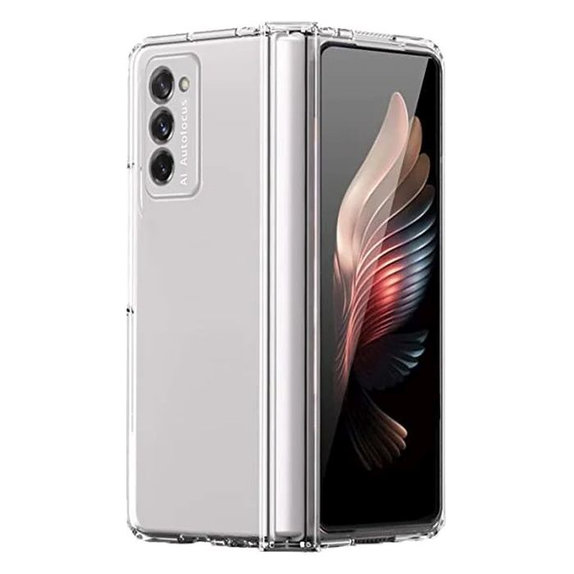 Custodia in silicone per Samsung Z Fold 2, Transparent, FixPremium