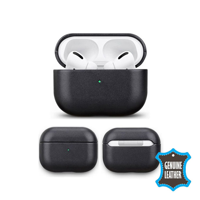 Custodia in pelle per AirPods Pro 2, Black, FixPremium