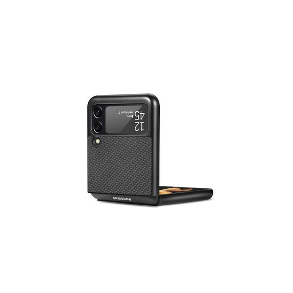 Custodia Carbon per Samsung Z Flip 2, Black, FixPremium