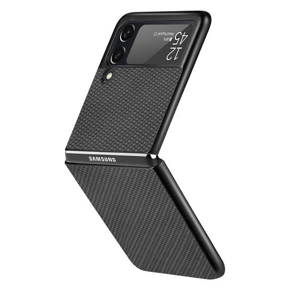 Custodia Carbon per Samsung Z Flip 2, Black, FixPremium