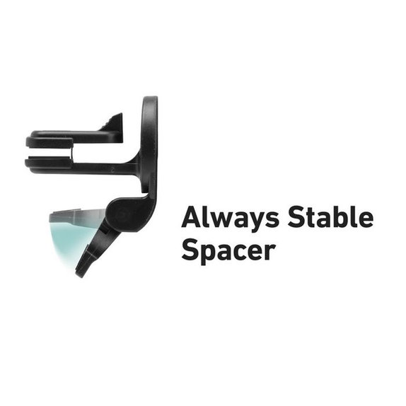 Supporto auto Gripper per griglia, Black, SBS