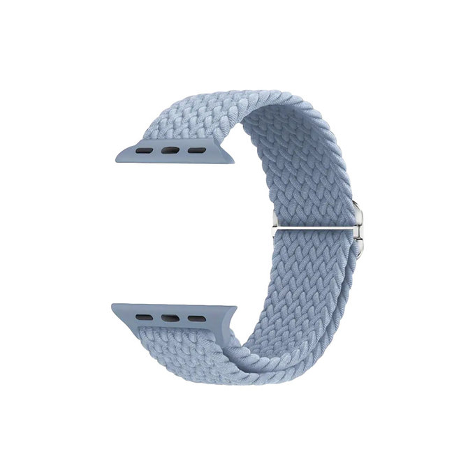 Cinturino Solo Loop per Apple Watch 42, 44, 45 e 49mm, Light Blue, FixPremium