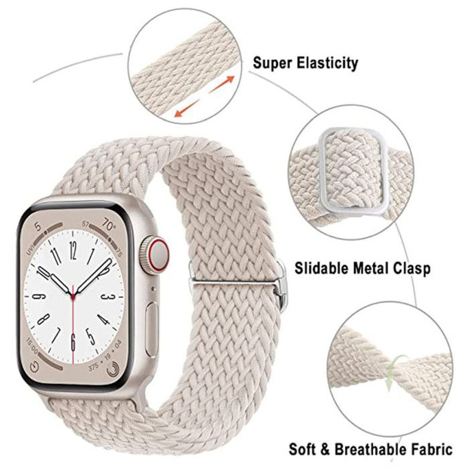 Cinturino Solo Loop per Apple Watch 42, 44, 45 e 49mm, Light Blue, FixPremium
