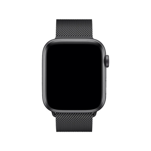 Cinturino Milanese Loop per Apple Watch 42, 44, 45 e 49mm, Black, FixPremium
