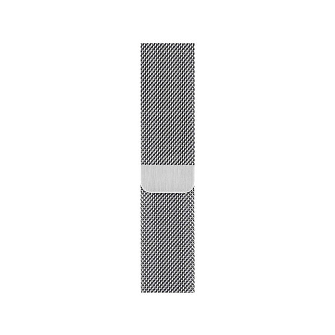 Cinturino Milanese Loop per Apple Watch 42, 44, 45 e 49mm, Silver, FixPremium