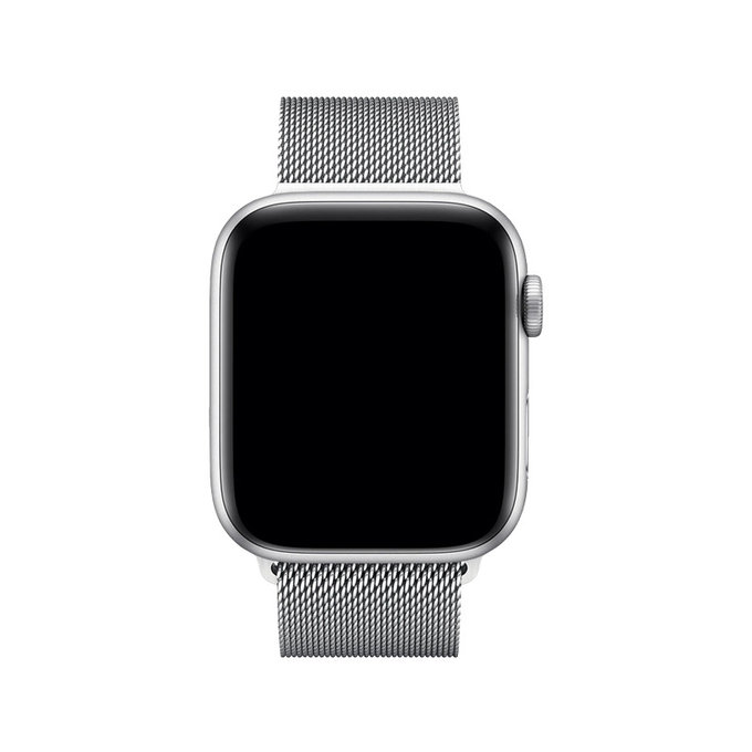 Cinturino Milanese Loop per Apple Watch 42, 44, 45 e 49mm, Silver, FixPremium