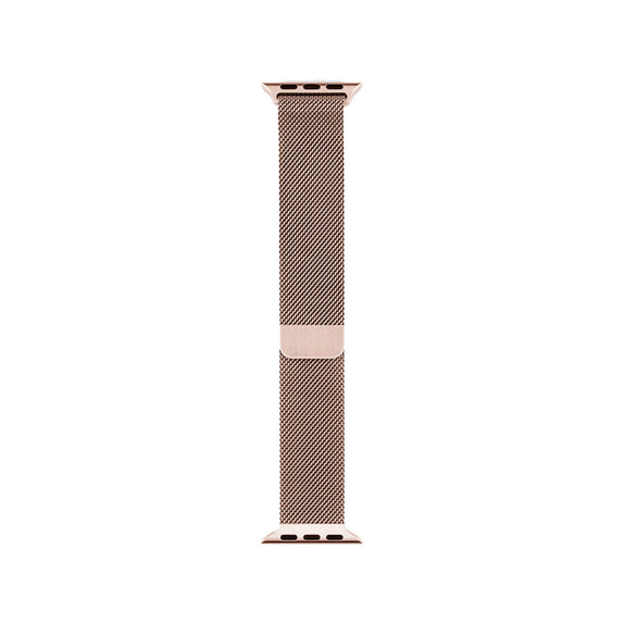 Cinturino Milanese Loop per Apple Watch 42, 44, 45 e 49mm, Rose Gold, FixPremium