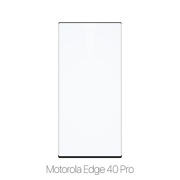 Vetro temperato 3D per MotGoldla Edge 40 Pro, FixPremium
