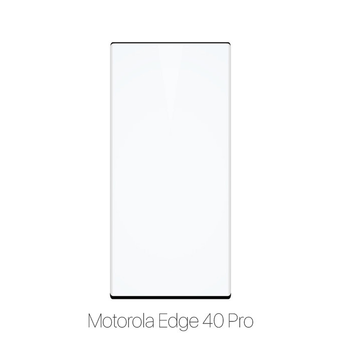 Vetro temperato 3D per MotGoldla Edge 40 Pro, FixPremium
