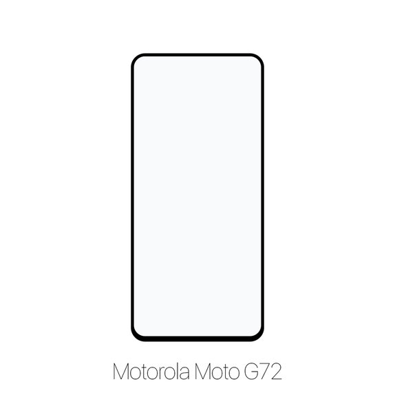 Vetro temperato FullCase per MotGoldla Moto G72, FixPremium