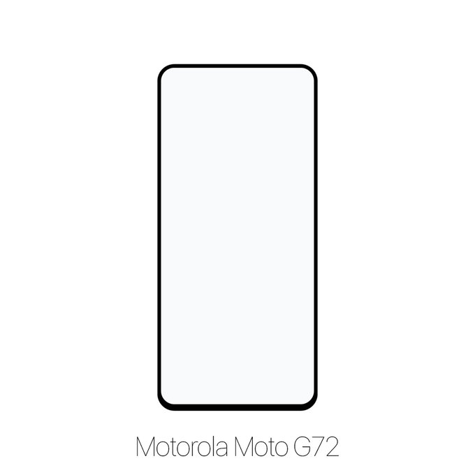 Vetro temperato FullCase per MotGoldla Moto G72, FixPremium