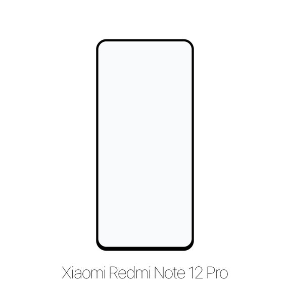 Vetro temperato FullCase per Xiaomi Redmi Note 12 Pro, FixPremium
