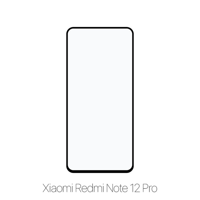 Vetro temperato FullCase per Xiaomi Redmi Note 12 Pro, FixPremium