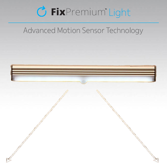 Luce notturna LED con sensore di movimento Warm Yellow 0.3m, White, FixPremium