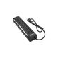 Hub USB con interruttore di alimentazione per 7 USB, Black, FixPremium