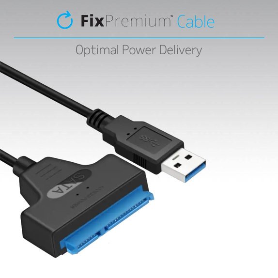 Cavo USB a SATA 2.5", Black, FixPremium