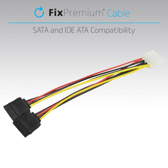 Cavo di alimentazione IDE ATA a 2x SATA, FixPremium