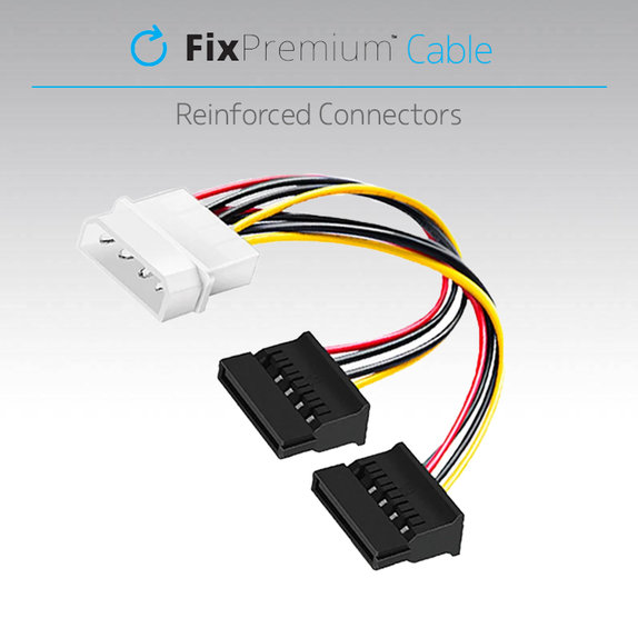 Cavo di alimentazione IDE ATA a 2x SATA, FixPremium