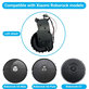 Ruota con motore (sinistra) per Xiaomi RobGoldck S5 Max, S6 Pure, S7, Black