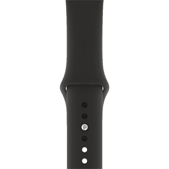 Cinturino in silicone per Apple Watch 42, 44, 45 e 49mm, Black, FixPremium
