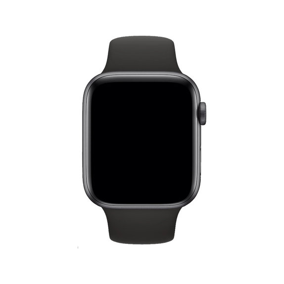 Cinturino in silicone per Apple Watch 42, 44, 45 e 49mm, Black, FixPremium