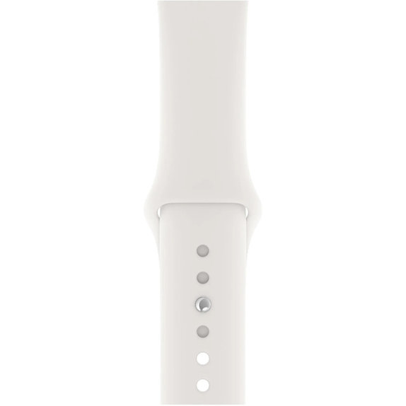 Cinturino in silicone per Apple Watch 42, 44, 45 e 49mm, White, FixPremium