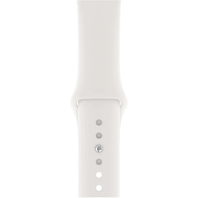 Cinturino in silicone per Apple Watch 42, 44, 45 e 49mm, White, FixPremium