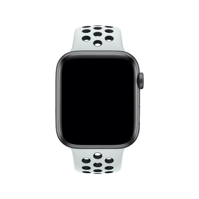 Cinturino sportivo in silicone per Apple Watch 38, 40 e 41mm, White, FixPremium