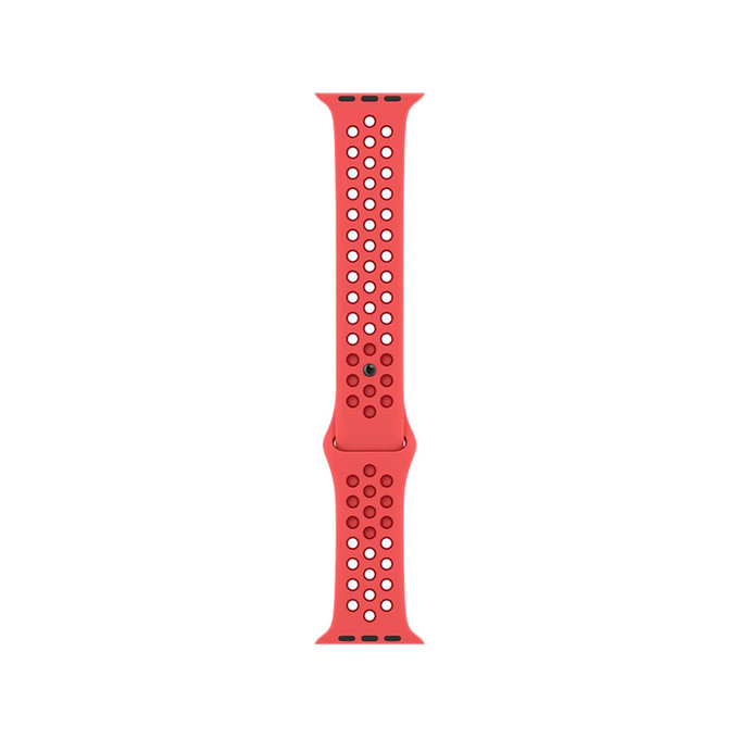 Cinturino sportivo in silicone per Apple Watch 42, 44, 45 e 49mm, Red, FixPremium