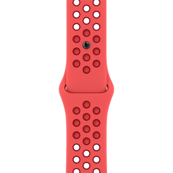 Cinturino sportivo in silicone per Apple Watch 42, 44, 45 e 49mm, Red, FixPremium