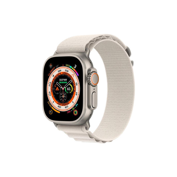 Cinturino Alpine Loop per Apple Watch 42, 44, 45 e 49mm, Starlight, FixPremium