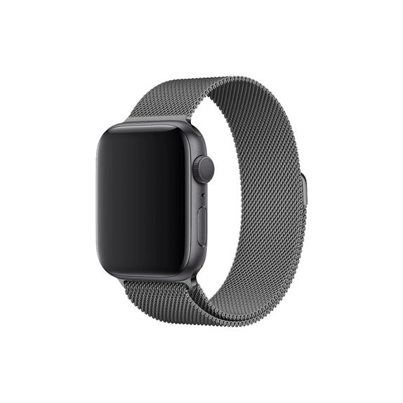 Cinturino Milanese Loop per Apple Watch 42, 44, 45 e 49mm, Graphite, FixPremium