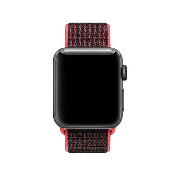 Cinturino in nylon per Apple Watch 42, 44, 45 e 49mm, Red, FixPremium