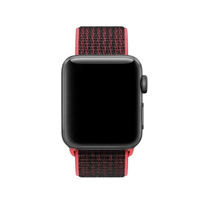 Cinturino in nylon per Apple Watch 42, 44, 45 e 49mm, Red, FixPremium