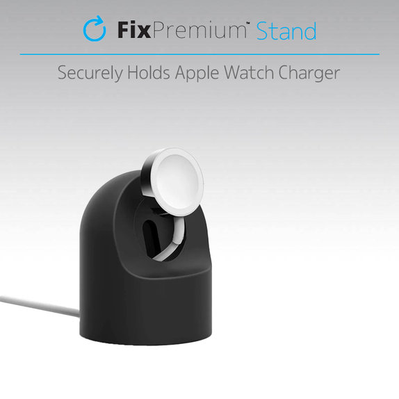 Supporto in silicone per Apple Watch, Black, FixPremium