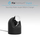 Supporto in silicone per Apple Watch, Black, FixPremium