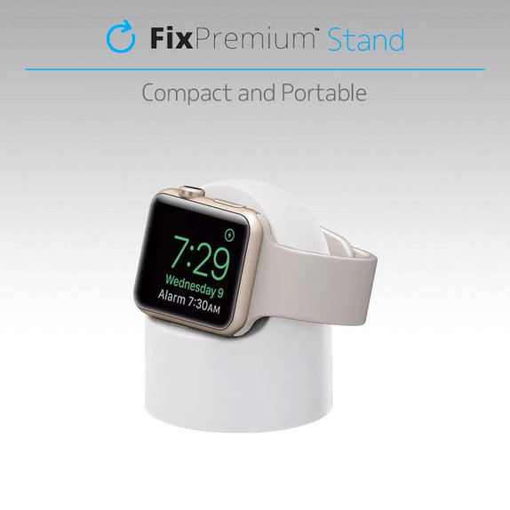 Supporto in silicone per Apple Watch, Black, FixPremium