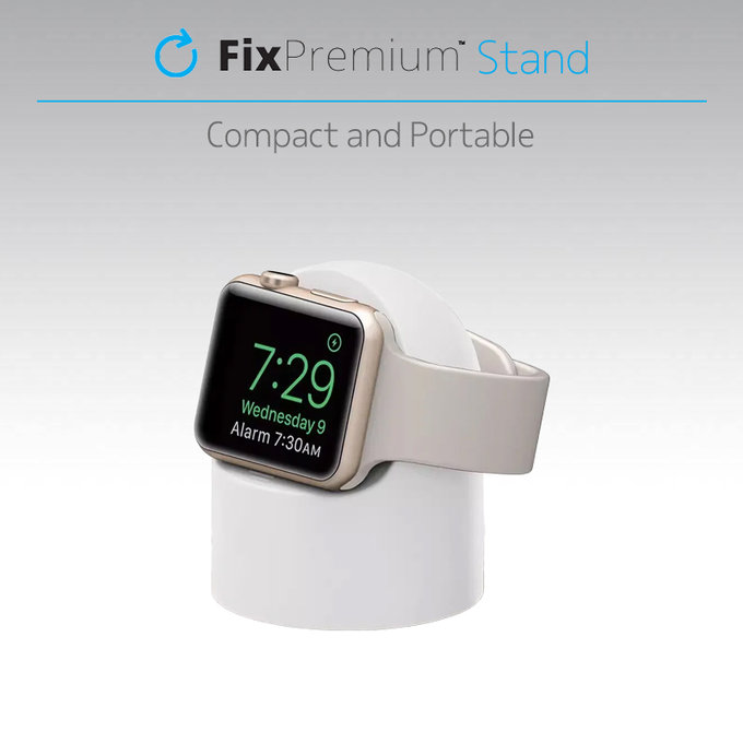 Supporto in silicone per Apple Watch, Black, FixPremium