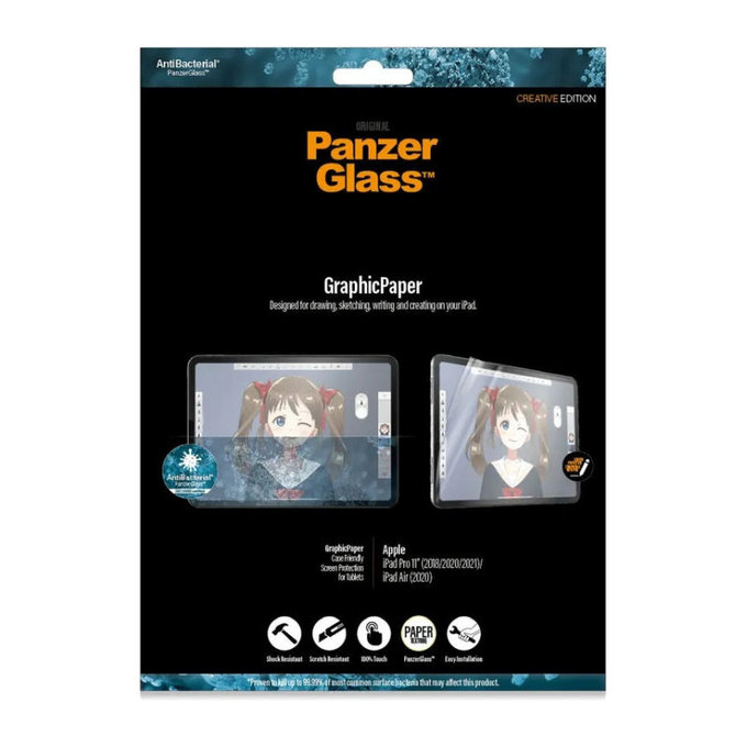 Pellicola protettiva GraphicPaper Case per iPad (7th Gen 2019), trasparente, PanzerGlass