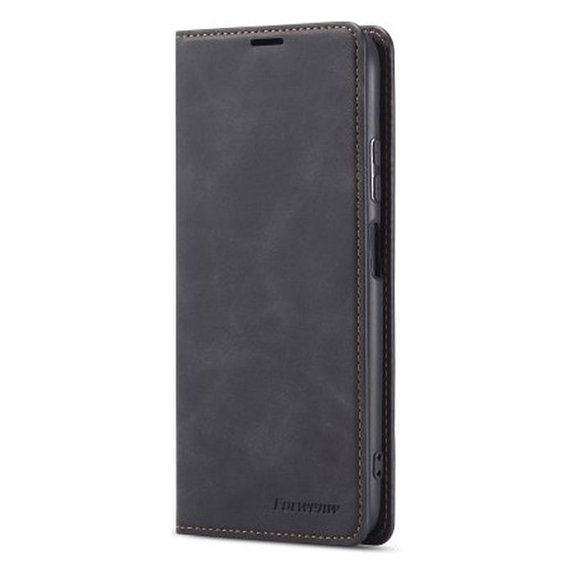 Custodia Business Wallet per iPhone 14 Plus, Black, FixPremium