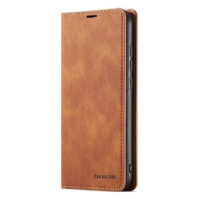 Custodia Business Wallet per Samsung S22 Plus, Brown, FixPremium