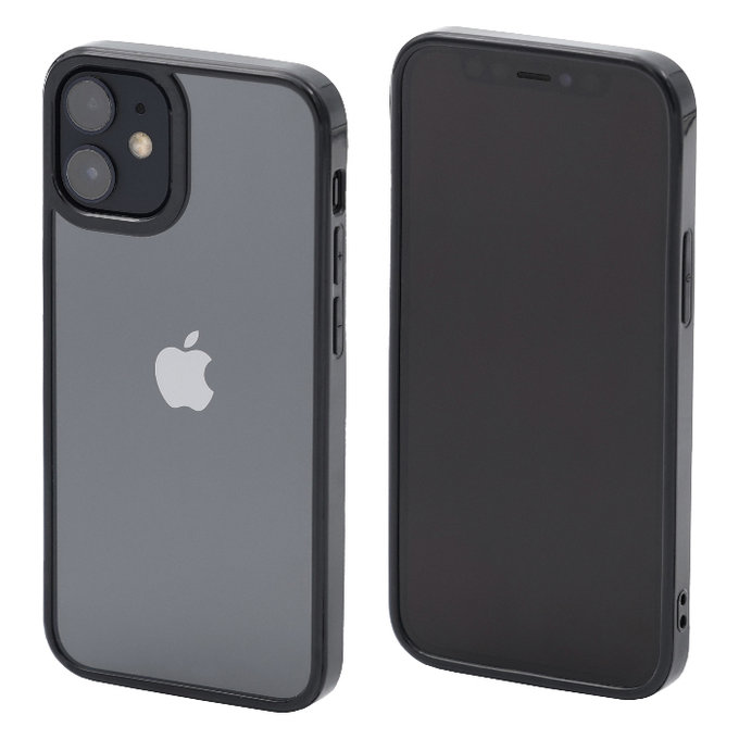 Custodia Invisible per iPhone 12 mini, Black, FixPremium