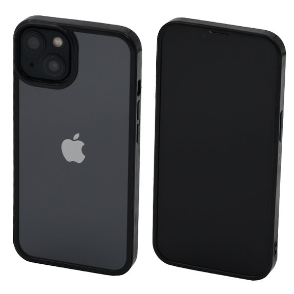 Custodia Invisible per iPhone 13, 14, Black, FixPremium