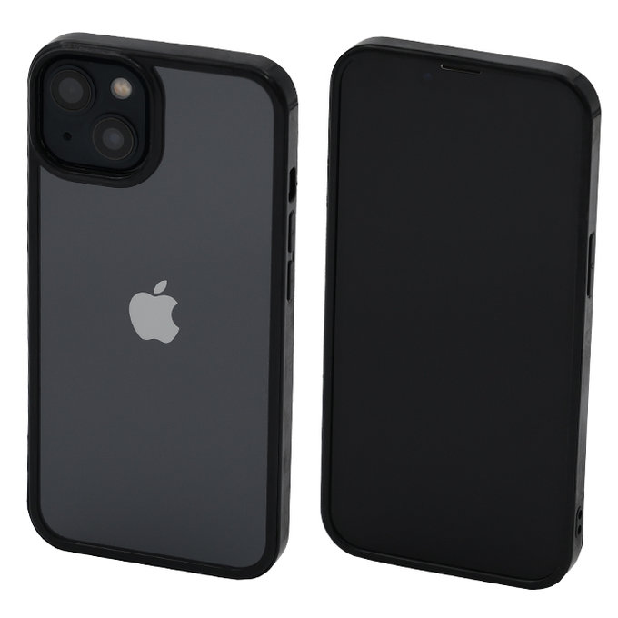 Custodia Invisible per iPhone 13, 14, Black, FixPremium