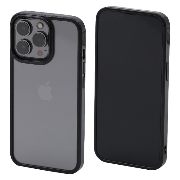 Custodia Invisible per iPhone 13 Pro, Black, FixPremium
