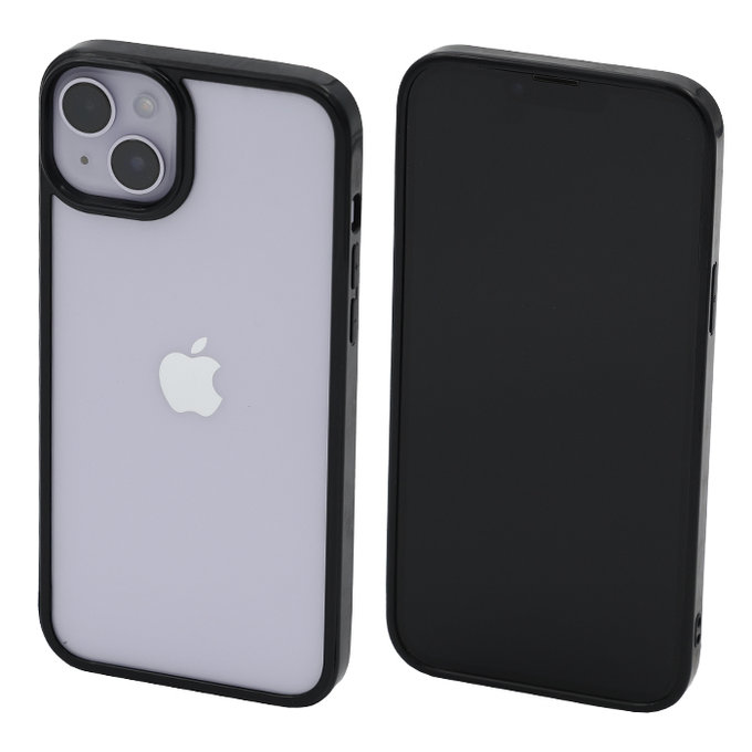 Custodia Invisible per iPhone 14 Plus, Black, FixPremium