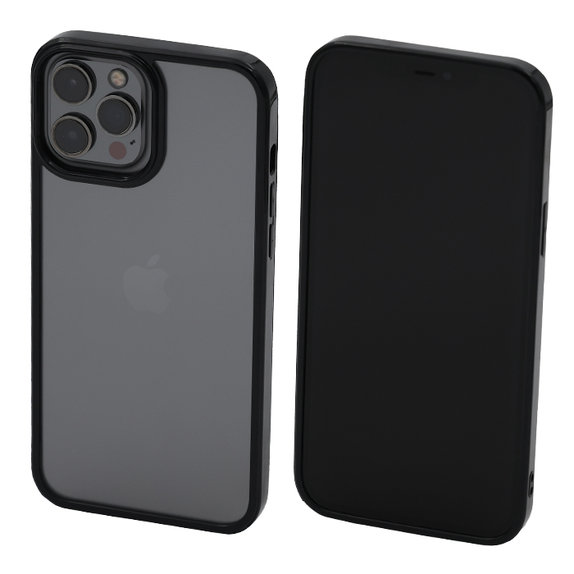 Custodia Invisible per iPhone 14 Pro Max, Black, FixPremium