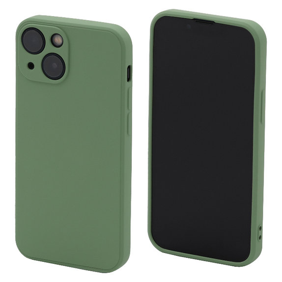 Custodia Rubber per iPhone 13 mini, Green, FixPremium