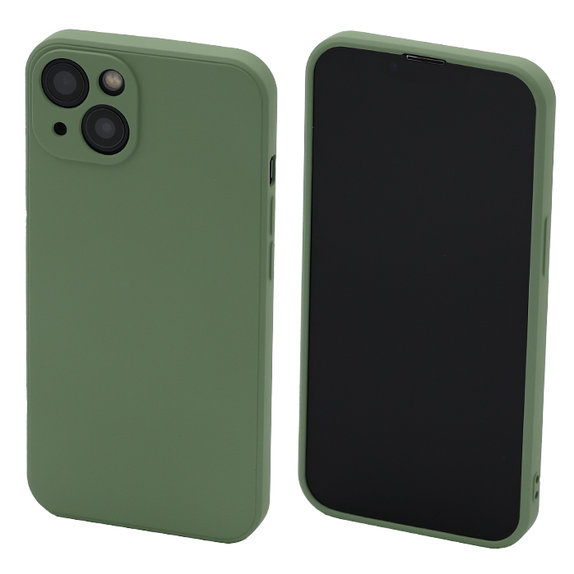Custodia Rubber per iPhone 13, 14, Green, FixPremium