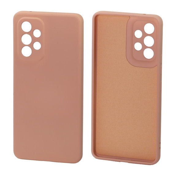 Custodia Rubber per Samsung A53 5G, Orange, FixPremium